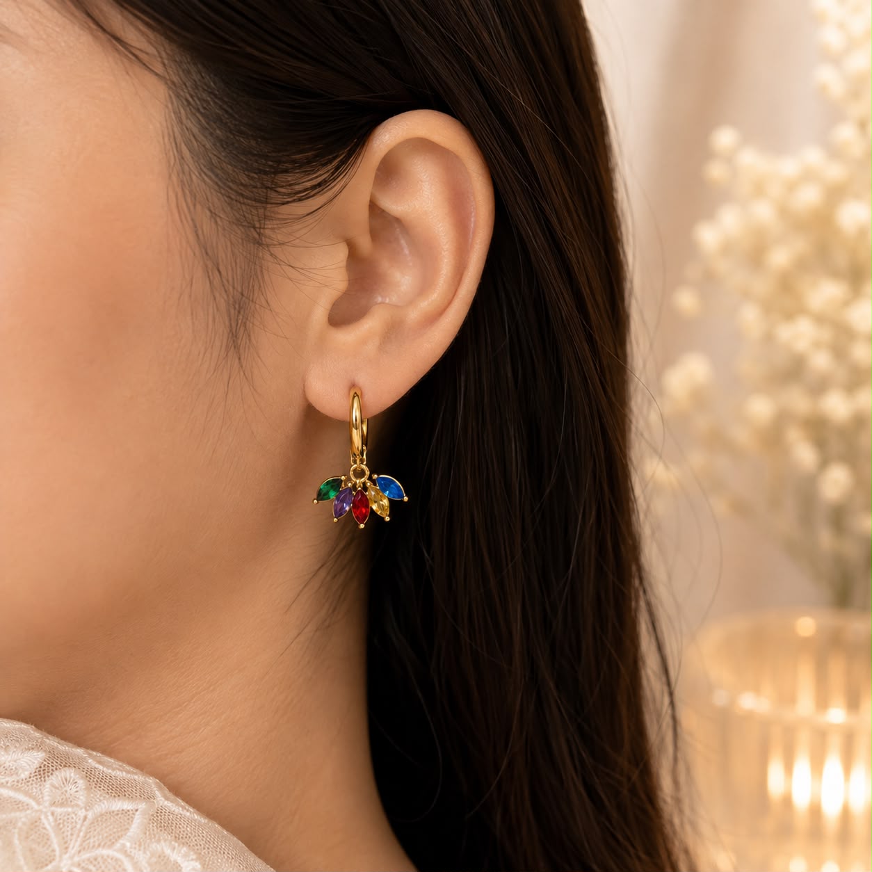 MULTI COLOUR EARRING 