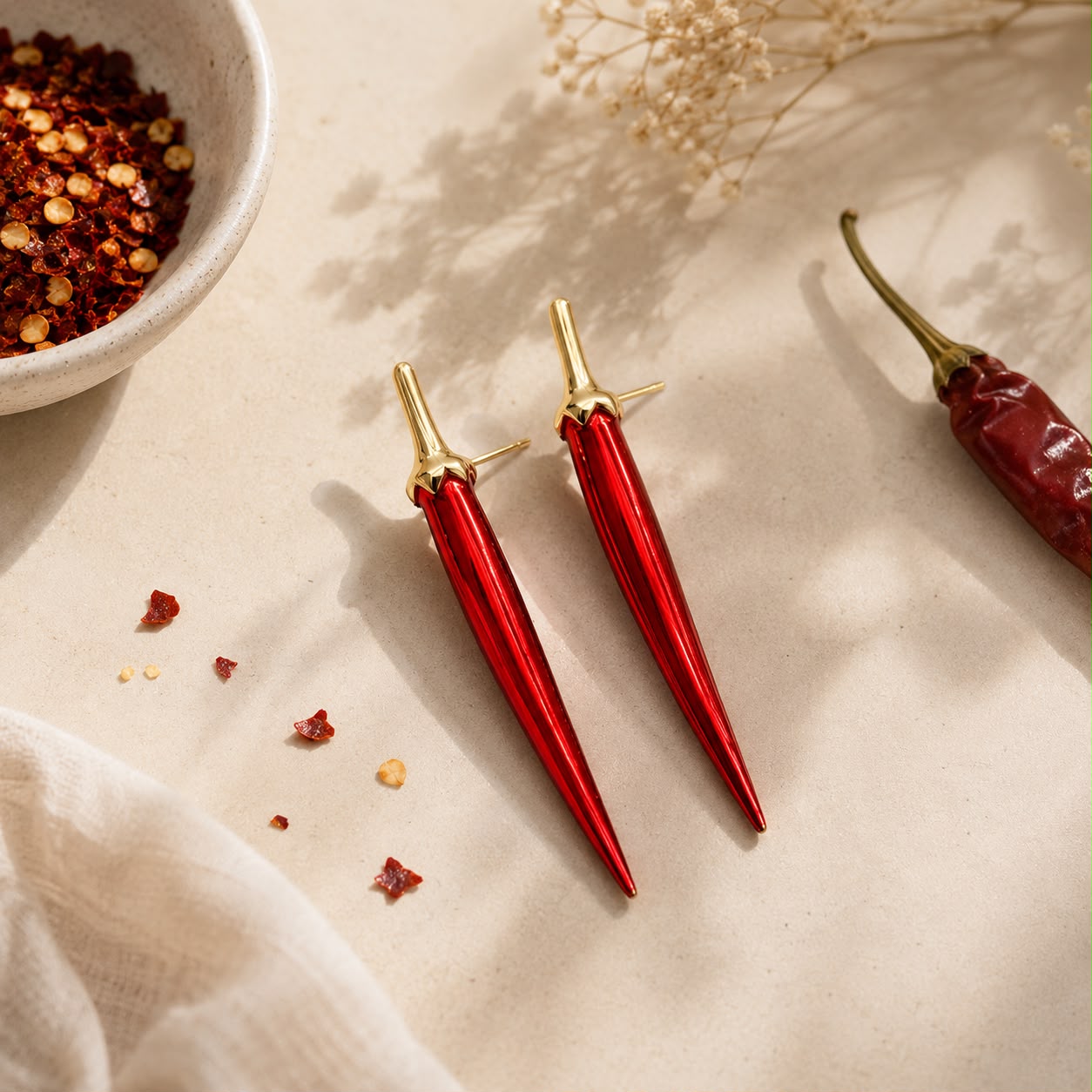 RED CHILLI EARRING 