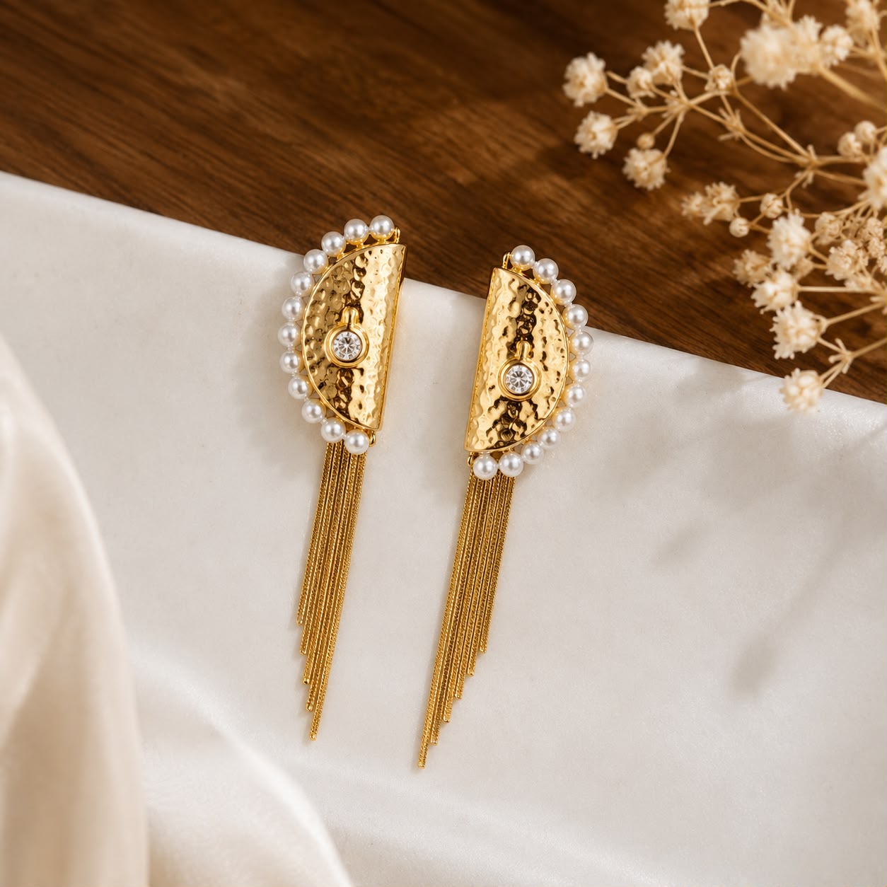 GOLD THREAD EARRING