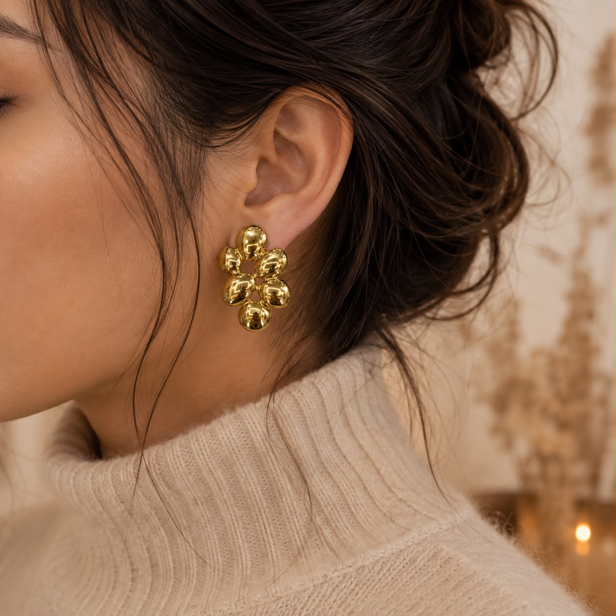 GOLDEN PETALS EARRING 