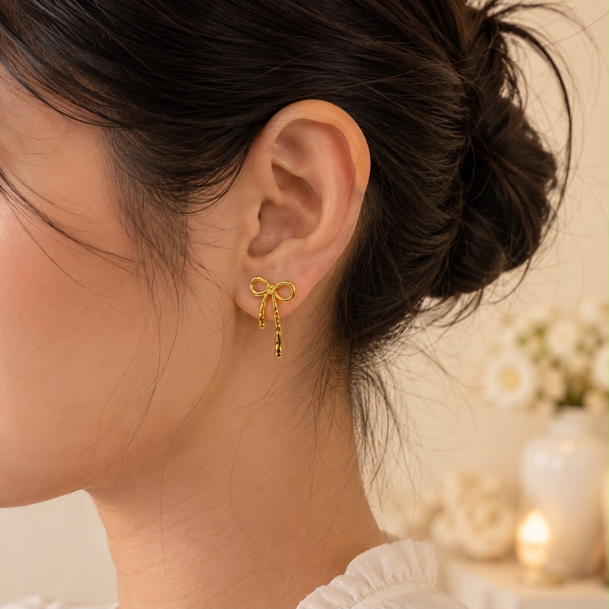PERFECT BOW EARRING 
