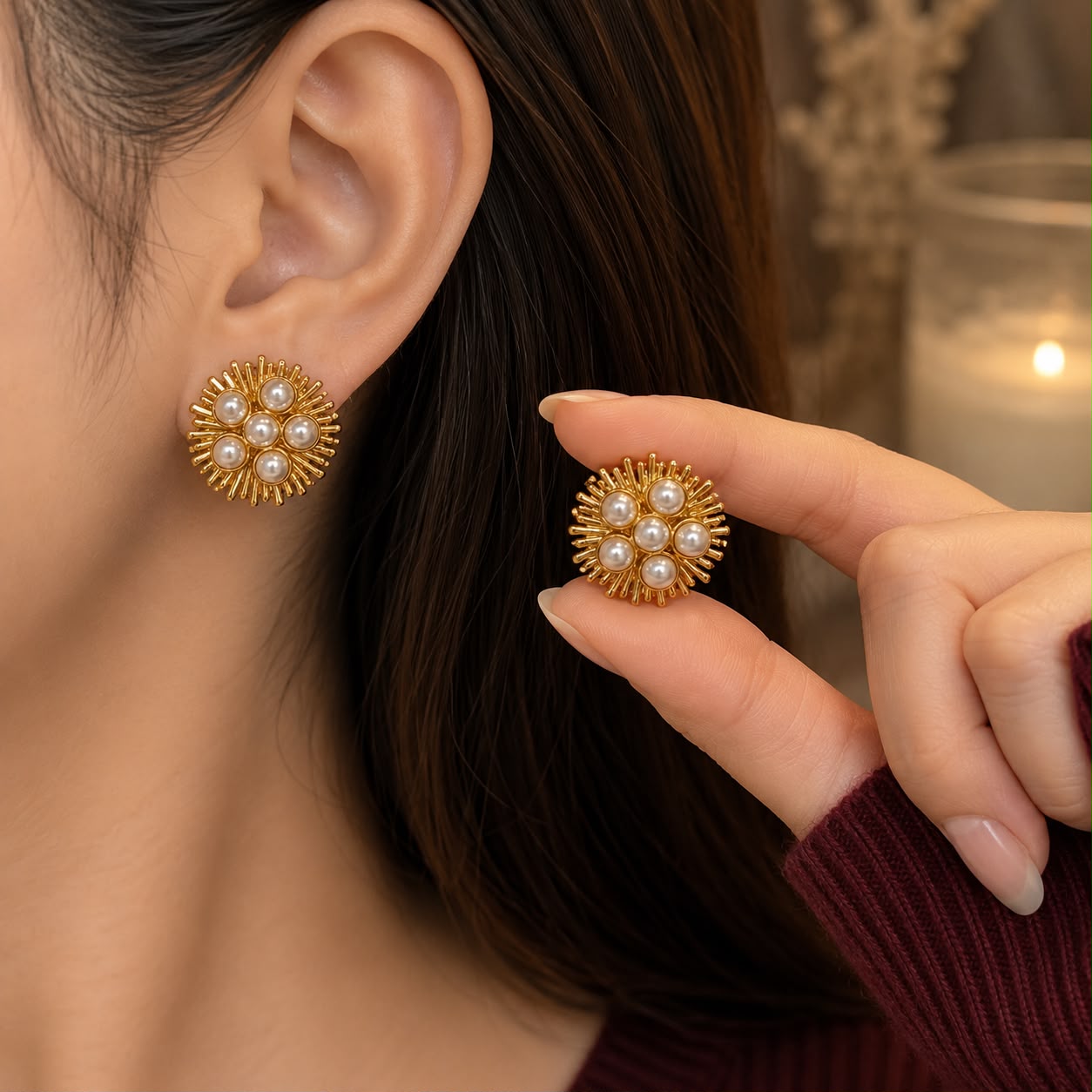 PERKY PEARL EARRING 