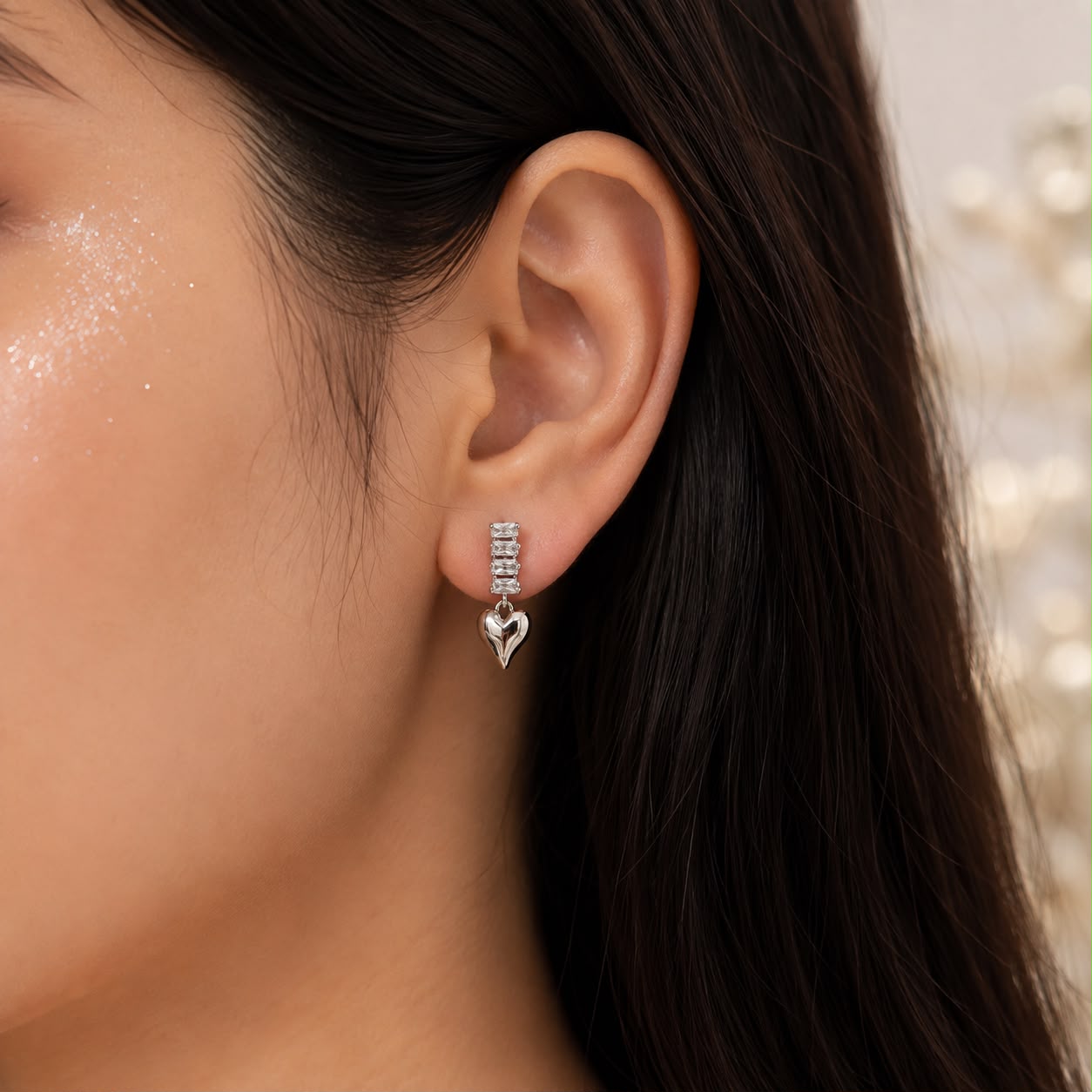 DROP LITTLE HEARTS EARRING 