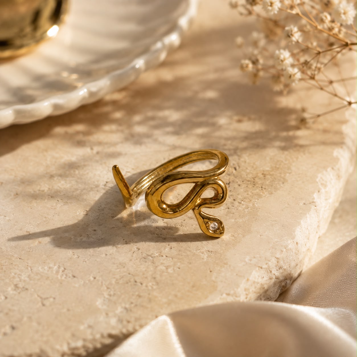 THIN SNAKE RING