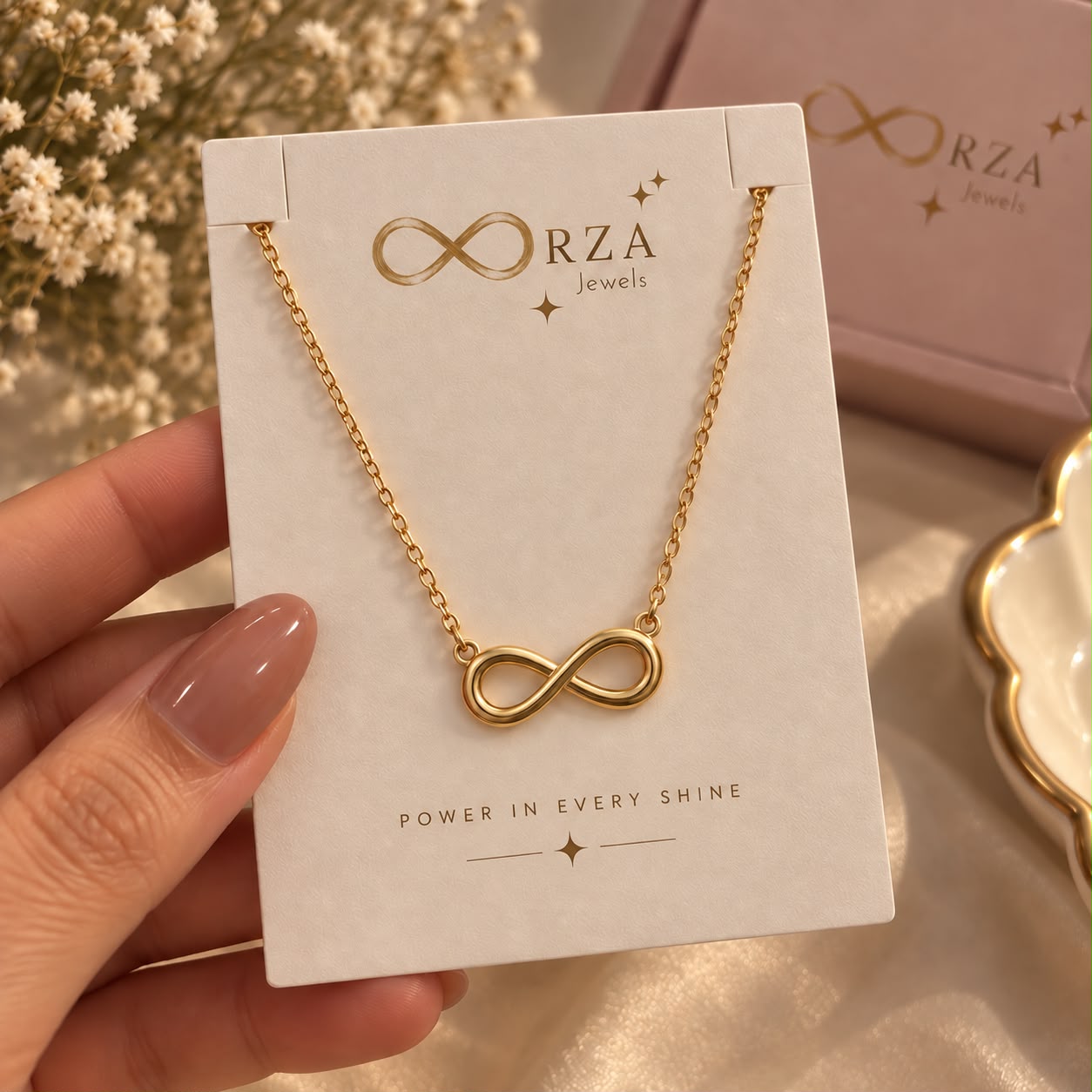 GOLD INFINITY NECKLACE 