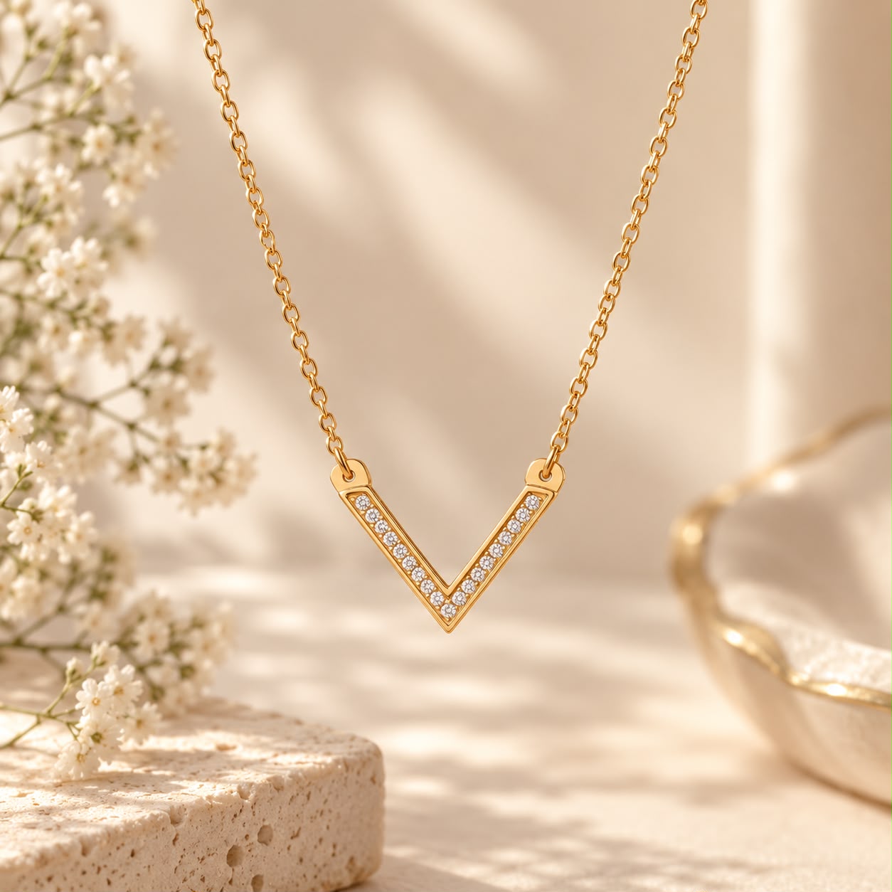  V NECK NECKLACE 
