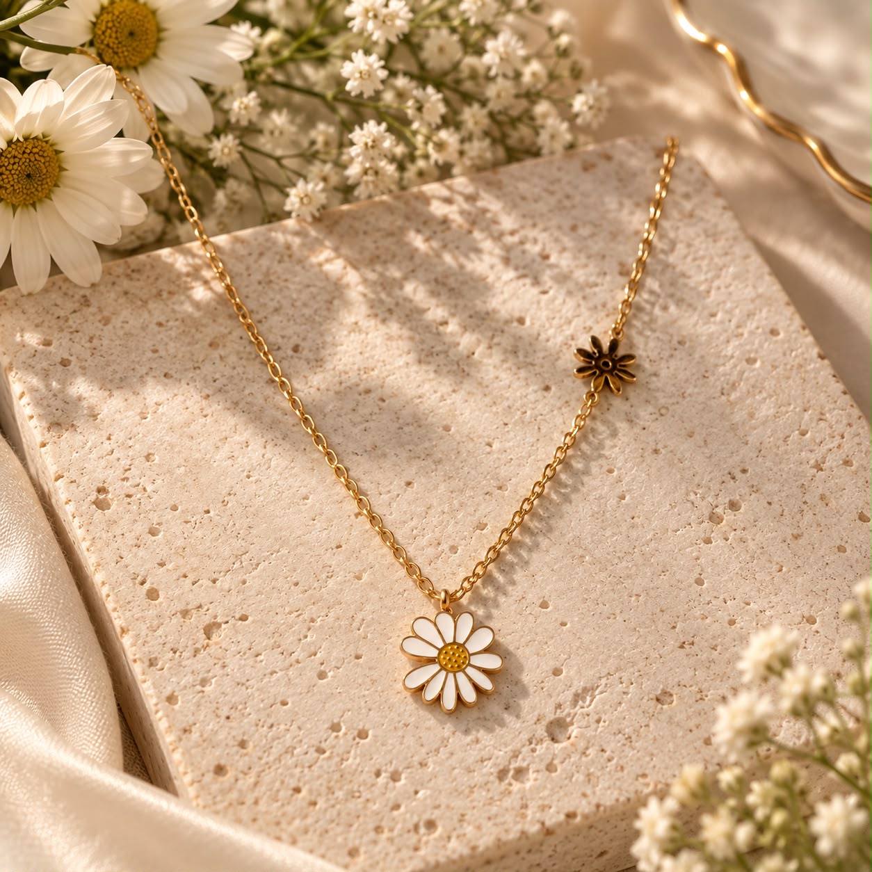 CUTE SUNFLOWER NECKLACE 